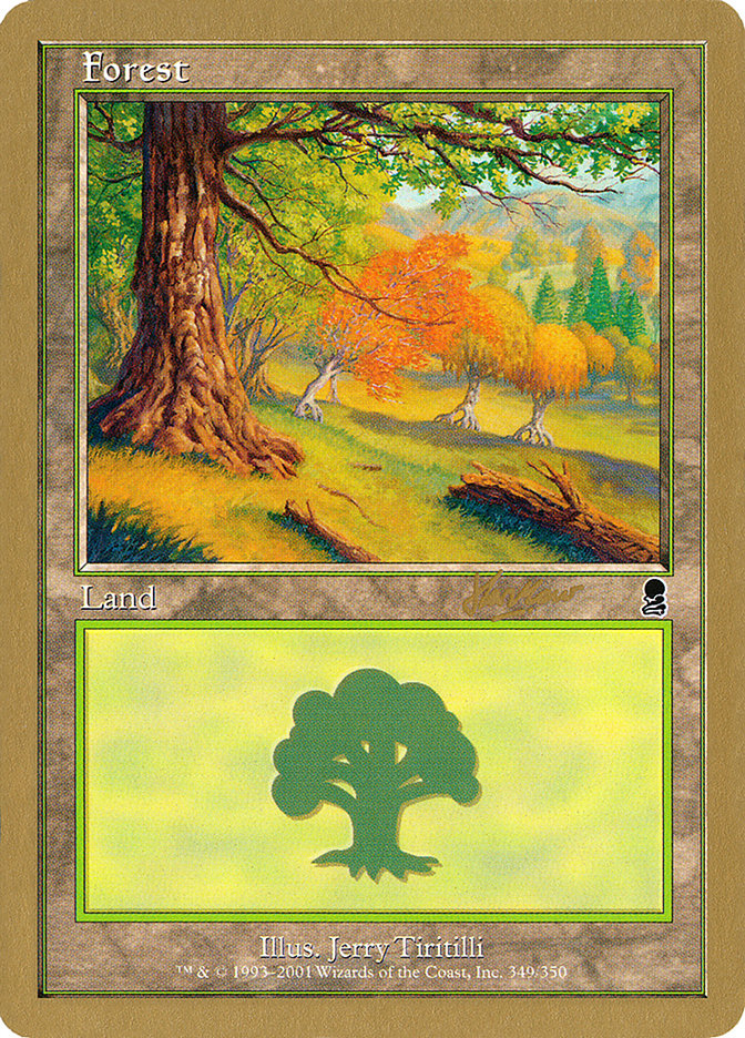 Forest (shh349) (Sim Han How) [World Championship Decks 2002] | Card Citadel