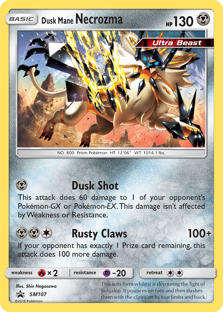 Dusk Mane Necrozma (SM107) [Sun & Moon: Black Star Promos] | Card Citadel