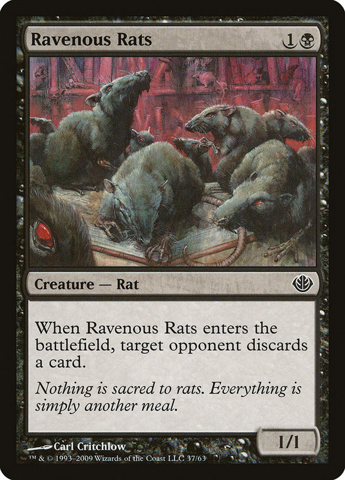 Ravenous Rats [Duel Decks: Garruk vs. Liliana] | Card Citadel