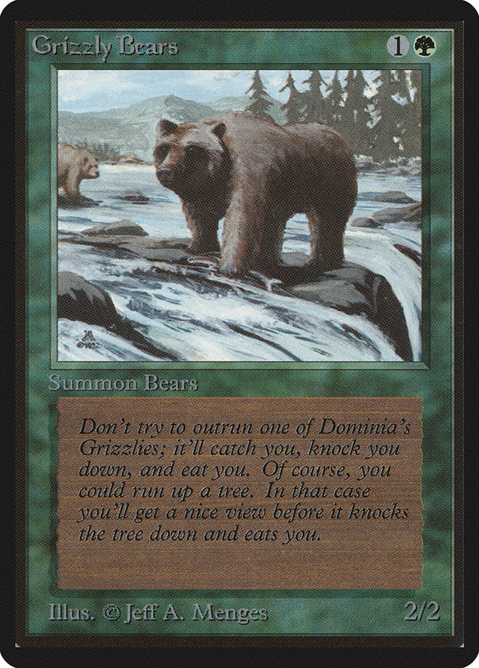 Grizzly Bears [Limited Edition Beta] | Card Citadel