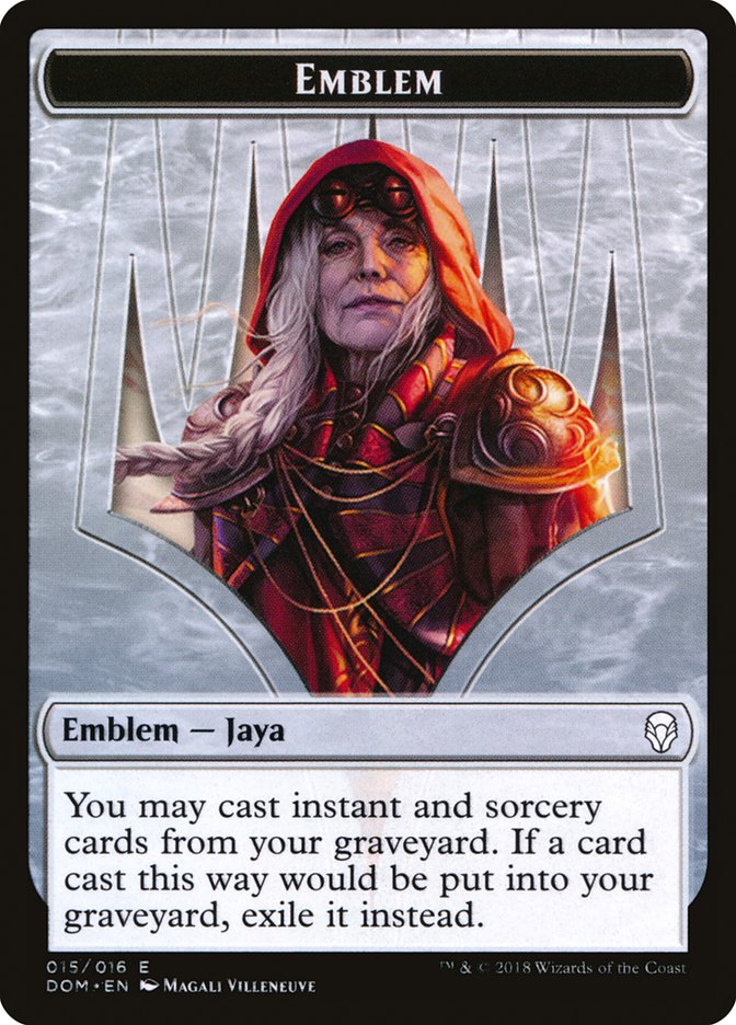 Emblem - Jaya Ballard [Dominaria Tokens] | Card Citadel