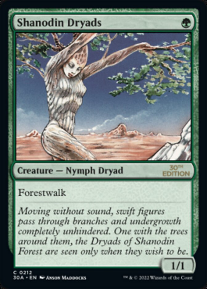 Shanodin Dryads [30th Anniversary Edition] | Card Citadel