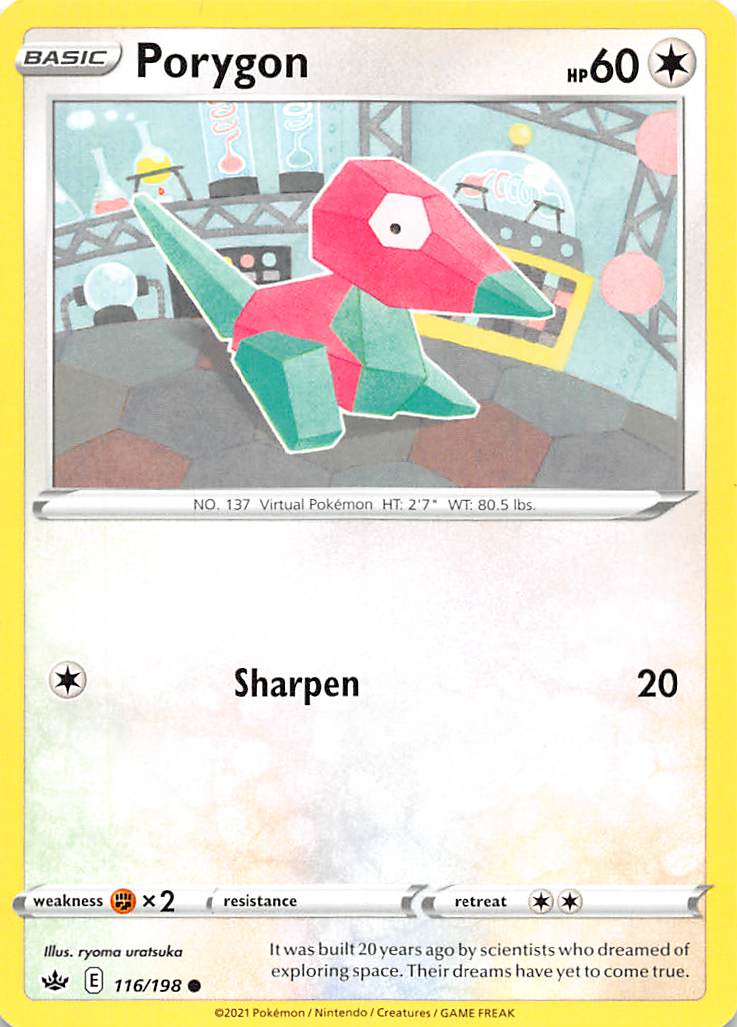 Porygon (116/198) [Sword & Shield: Chilling Reign] | Card Citadel