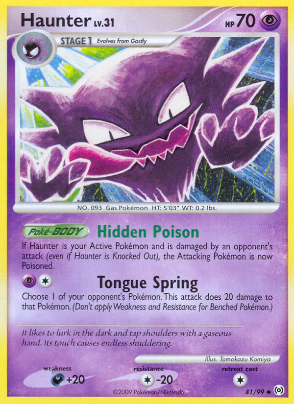 Haunter (41/99) [Platinum: Arceus] | Card Citadel