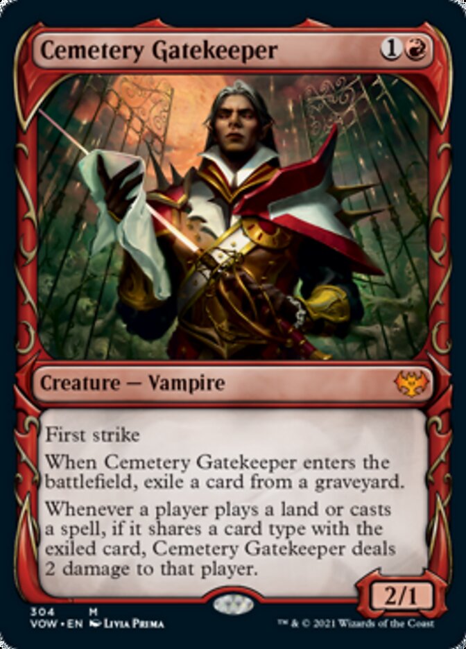 Cemetery Gatekeeper (Showcase Fang Frame) [Innistrad: Crimson Vow] | Card Citadel