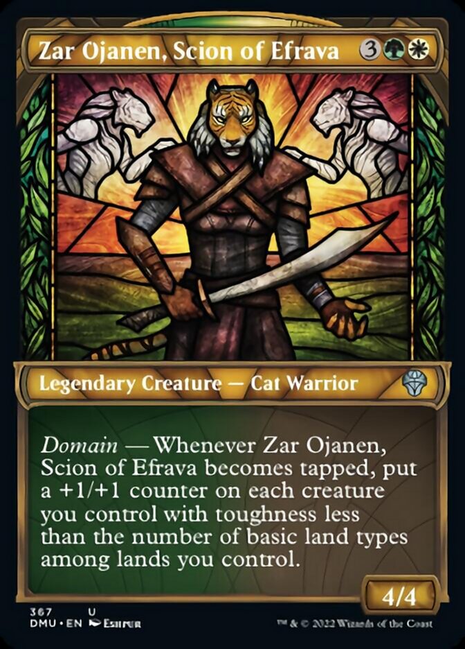 Zar Ojanen, Scion of Efrava (Showcase Textured) [Dominaria United] | Card Citadel