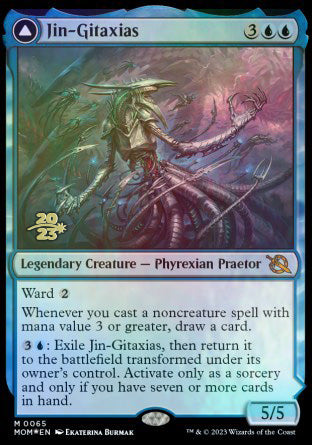 Jin-Gitaxias // The Great Synthesis [March of the Machine Prerelease Promos] | Card Citadel