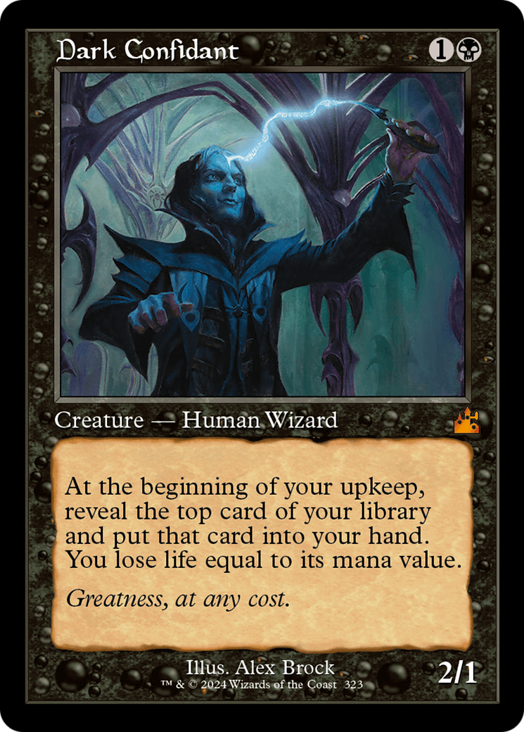 Dark Confidant (Retro Frame) [Ravnica Remastered] | Card Citadel