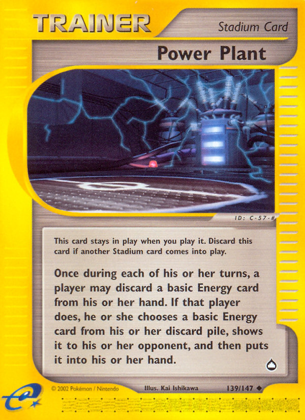 Power Plant (139/147) [Aquapolis] | Card Citadel