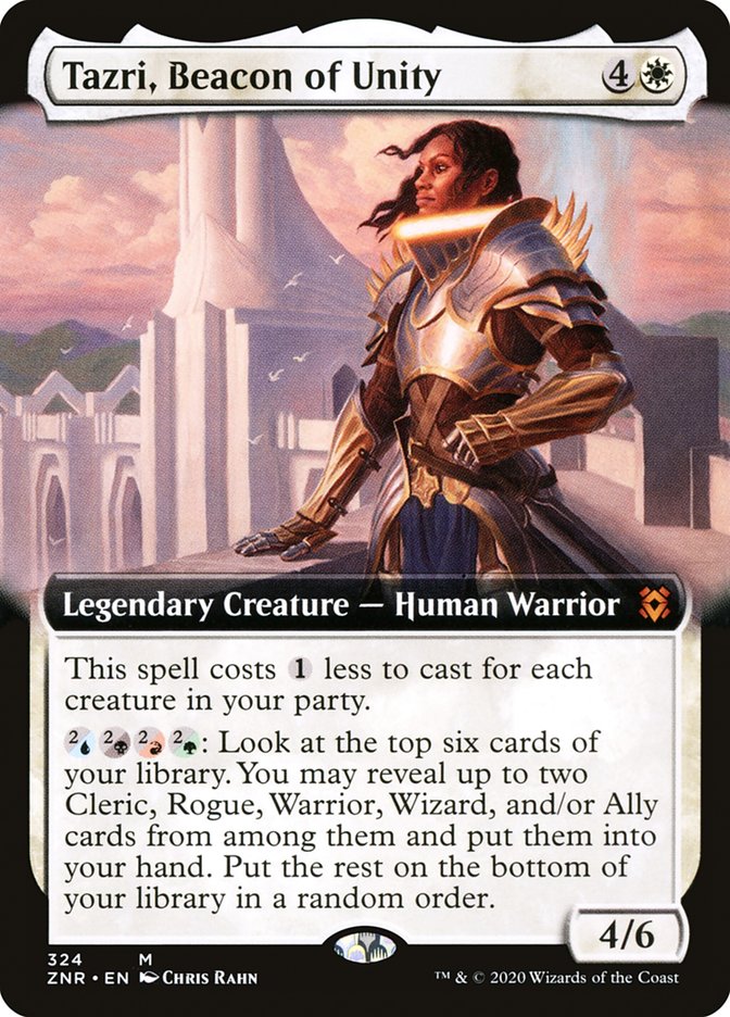 Tazri, Beacon of Unity (Extended Art) [Zendikar Rising] | Card Citadel