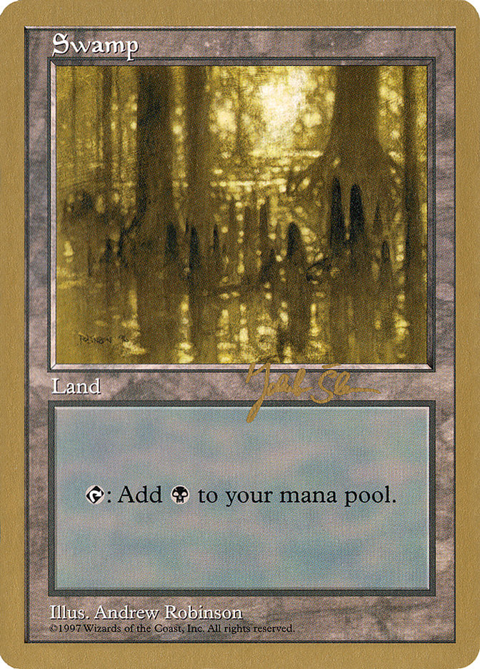Swamp (js438) (Jakub Slemr) [World Championship Decks 1997] | Card Citadel