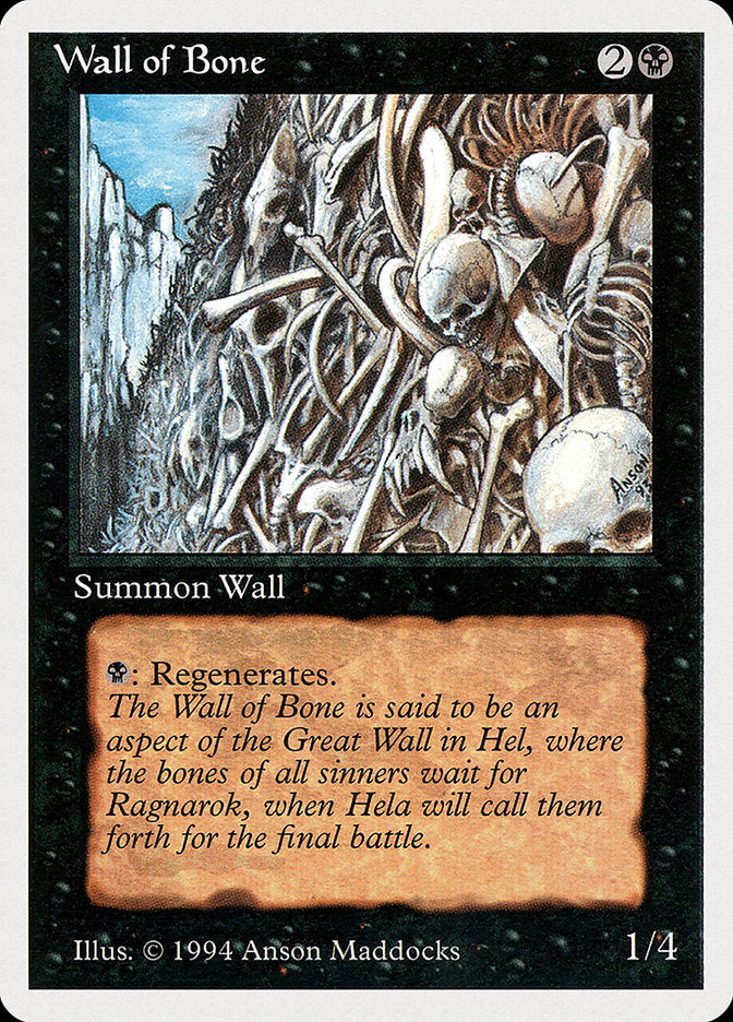 Wall of Bone [Summer Magic / Edgar] | Card Citadel
