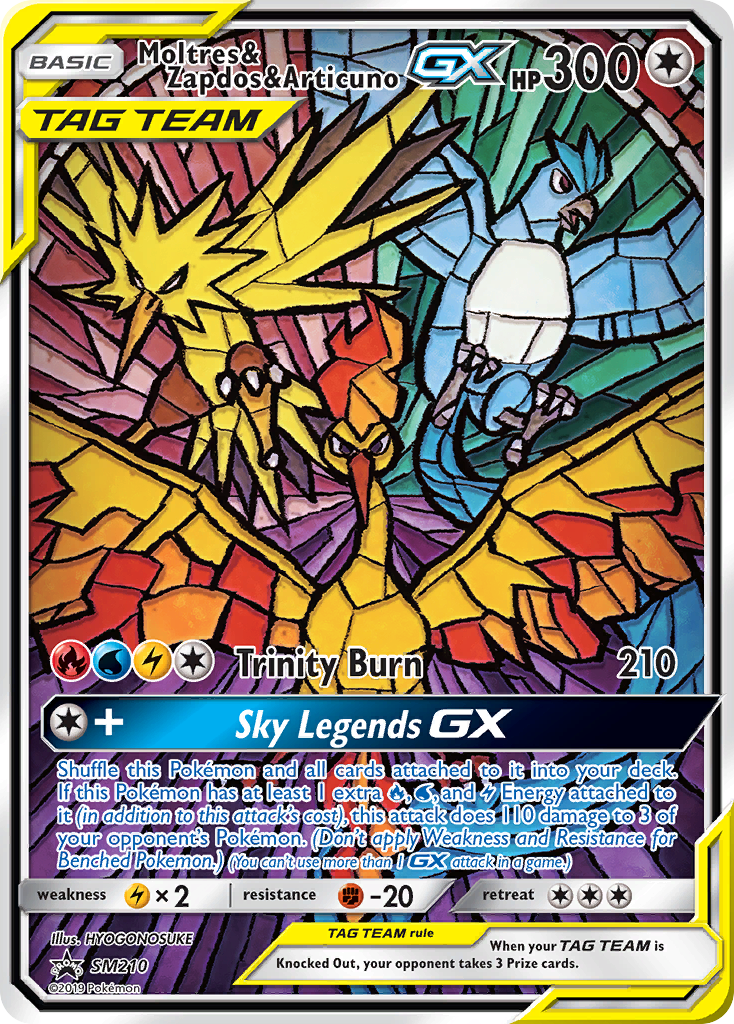 Moltres & Zapdos & Articuno GX (SM210) [Sun & Moon: Black Star Promos] | Card Citadel