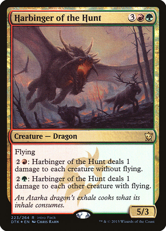 Harbinger of the Hunt (Intro Pack) [Dragons of Tarkir Promos] | Card Citadel