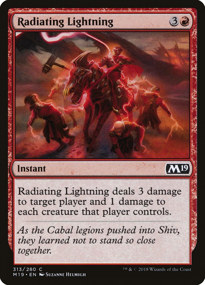 Radiating Lightning [Core Set 2019] | Card Citadel