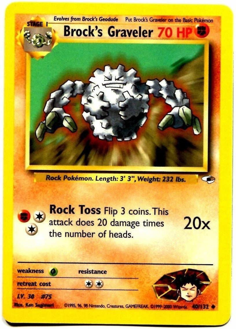 Brock's Graveler (40/132) [Gym Heroes Unlimited] | Card Citadel