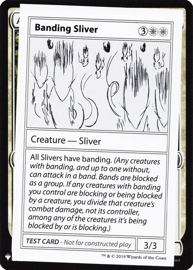 Banding Sliver [Mystery Booster Playtest Cards] | Card Citadel