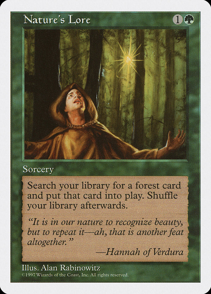 Nature's Lore [Fifth Edition] | Card Citadel