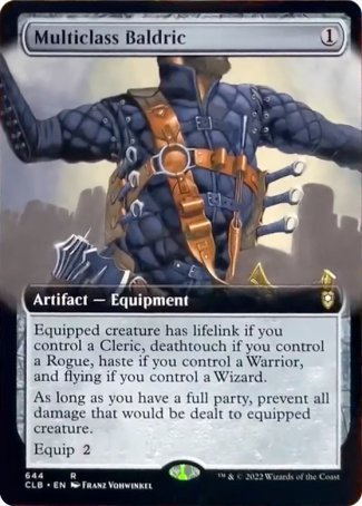 Multiclass Baldric (Extended Art) [Commander Legends: Battle for Baldur's Gate] | Card Citadel