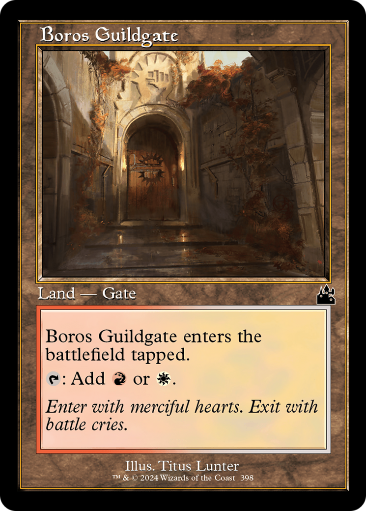 Boros Guildgate (Retro Frame) [Ravnica Remastered] | Card Citadel
