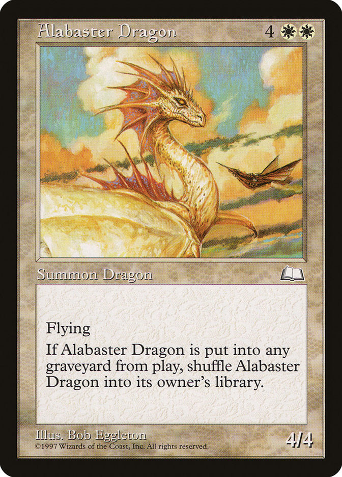 Alabaster Dragon [Weatherlight] | Card Citadel