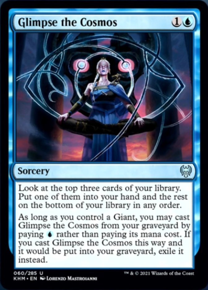 Glimpse the Cosmos [Kaldheim] | Card Citadel