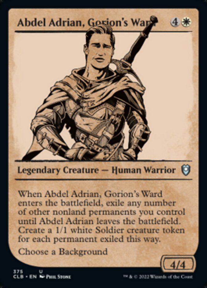 Abdel Adrian, Gorion's Ward (Showcase) [Commander Legends: Battle for Baldur's Gate] | Card Citadel