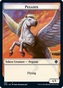 Pegasus // Thopter Double-Sided Token [Starter Commander Decks] | Card Citadel