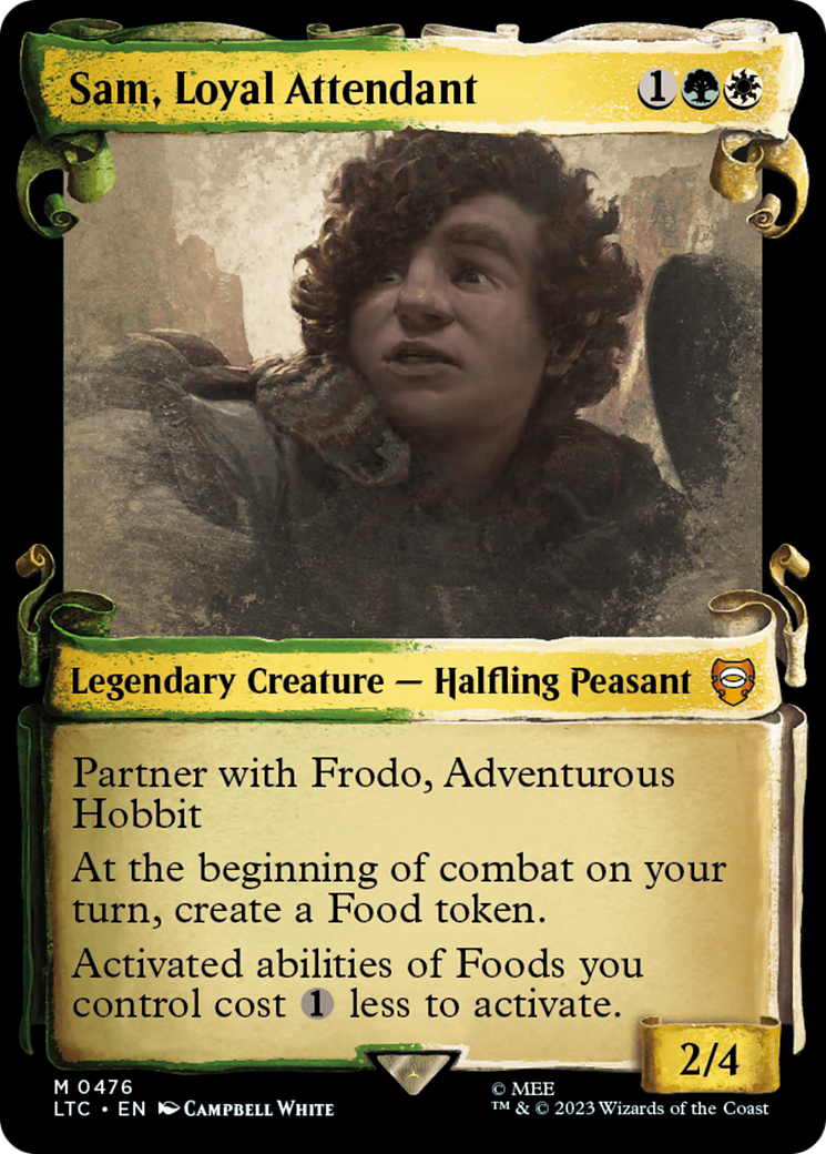 Sam, Loyal Attendant [The Lord of the Rings: Tales of Middle-Earth Commander Showcase Scrolls] | Card Citadel