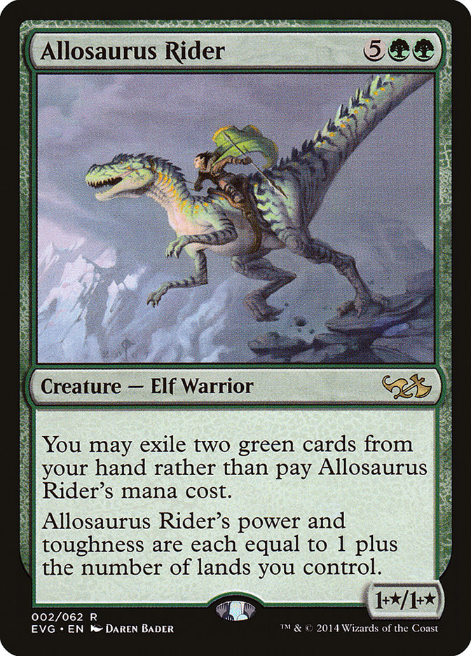 Allosaurus Rider (Elves vs. Goblins) [Duel Decks Anthology] | Card Citadel