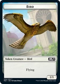 Bird // Saproling Double-sided Token [Core Set 2021 Tokens] | Card Citadel