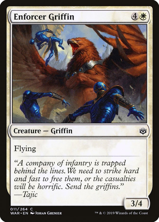 Enforcer Griffin [War of the Spark] | Card Citadel