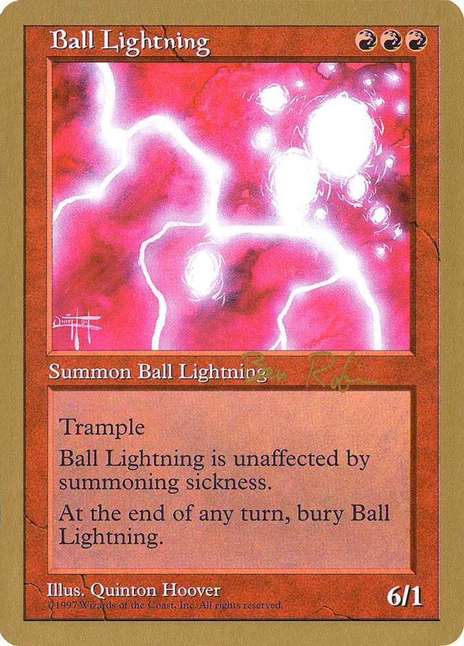 Ball Lightning (Ben Rubin) [World Championship Decks 1998] | Card Citadel