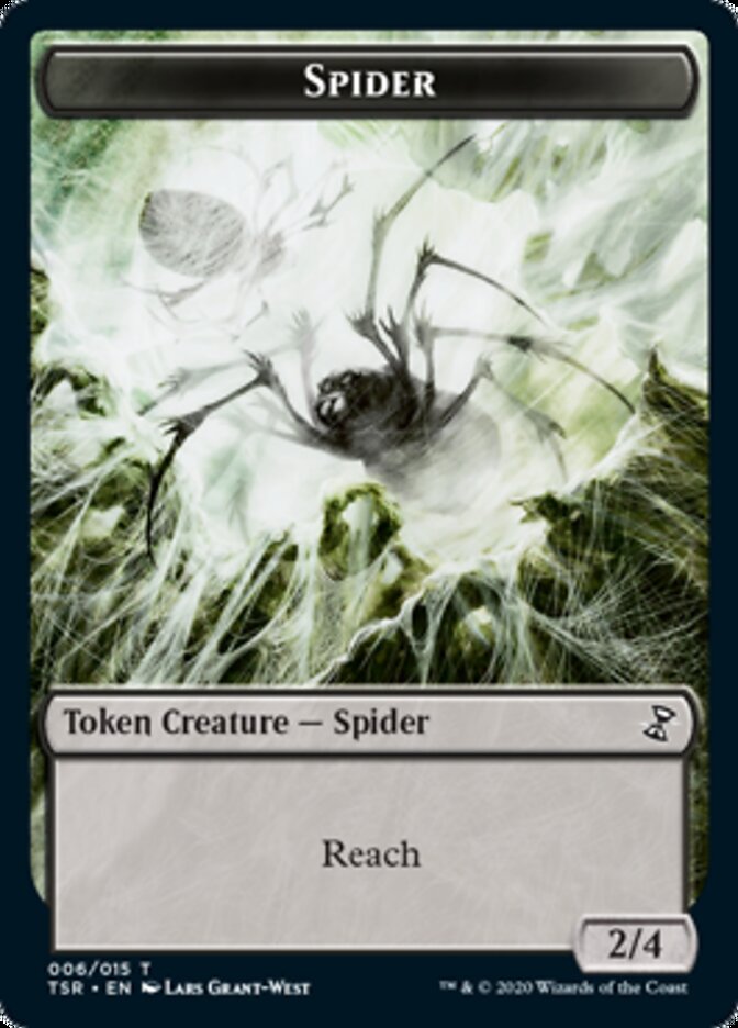 Spider Token [Time Spiral Remastered Tokens] | Card Citadel