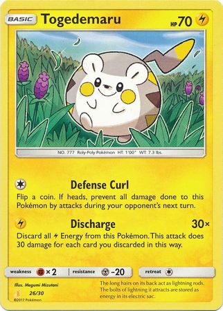 Togedemaru (26/30) [Sun & Moon: Trainer Kit - Alolan Raichu] | Card Citadel