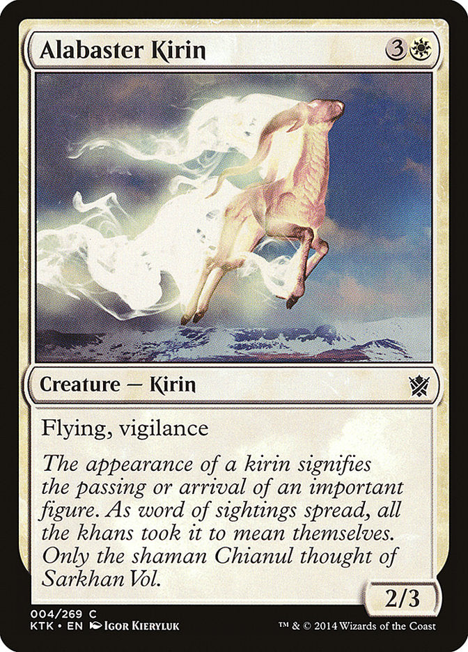 Alabaster Kirin [Khans of Tarkir] | Card Citadel