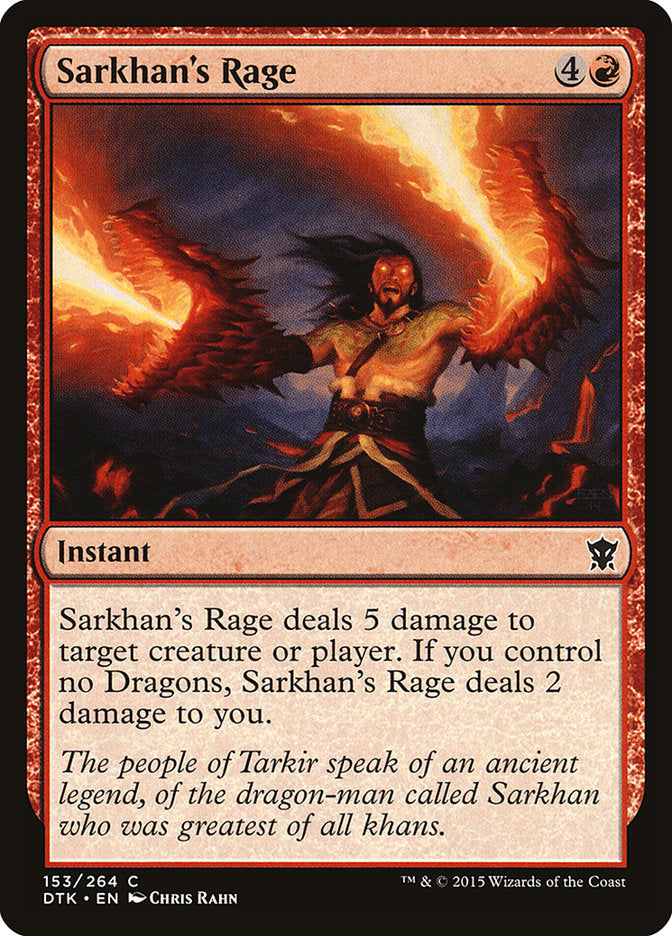 Sarkhan's Rage [Dragons of Tarkir] | Card Citadel