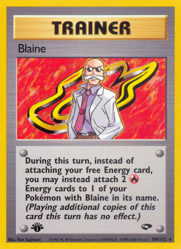 Blaine (100/132) [Gym Challenge 1st Edition] | Card Citadel
