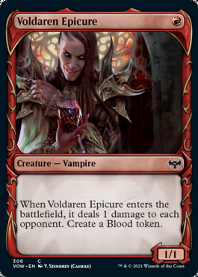 Voldaren Epicure (Showcase Fang Frame) [Innistrad: Crimson Vow] | Card Citadel