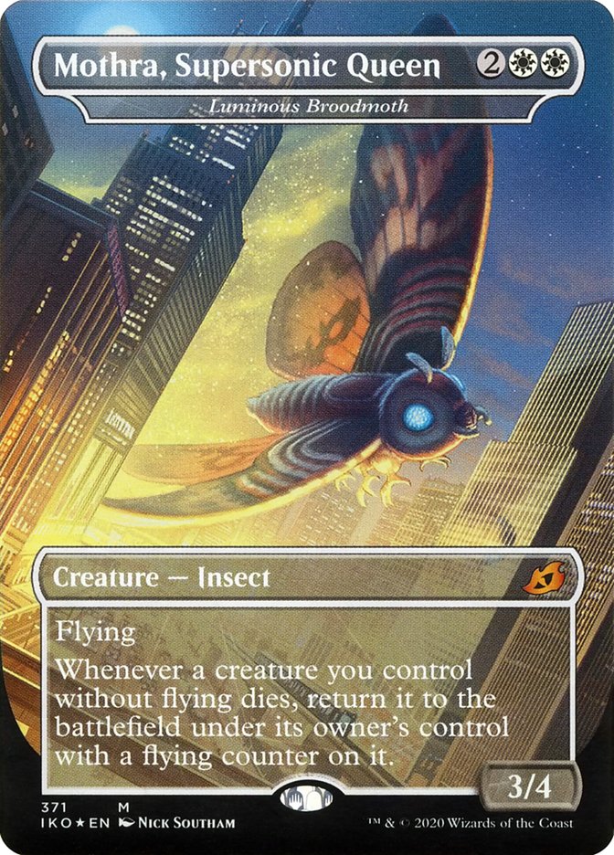 Luminous Broodmoth - Mothra, Supersonic Queen (Godzilla Series) [Ikoria: Lair of Behemoths] | Card Citadel