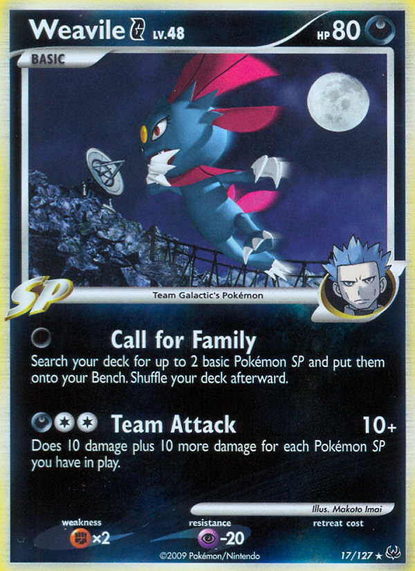 Weavile G (17/127) [Platinum: Base Set] | Card Citadel