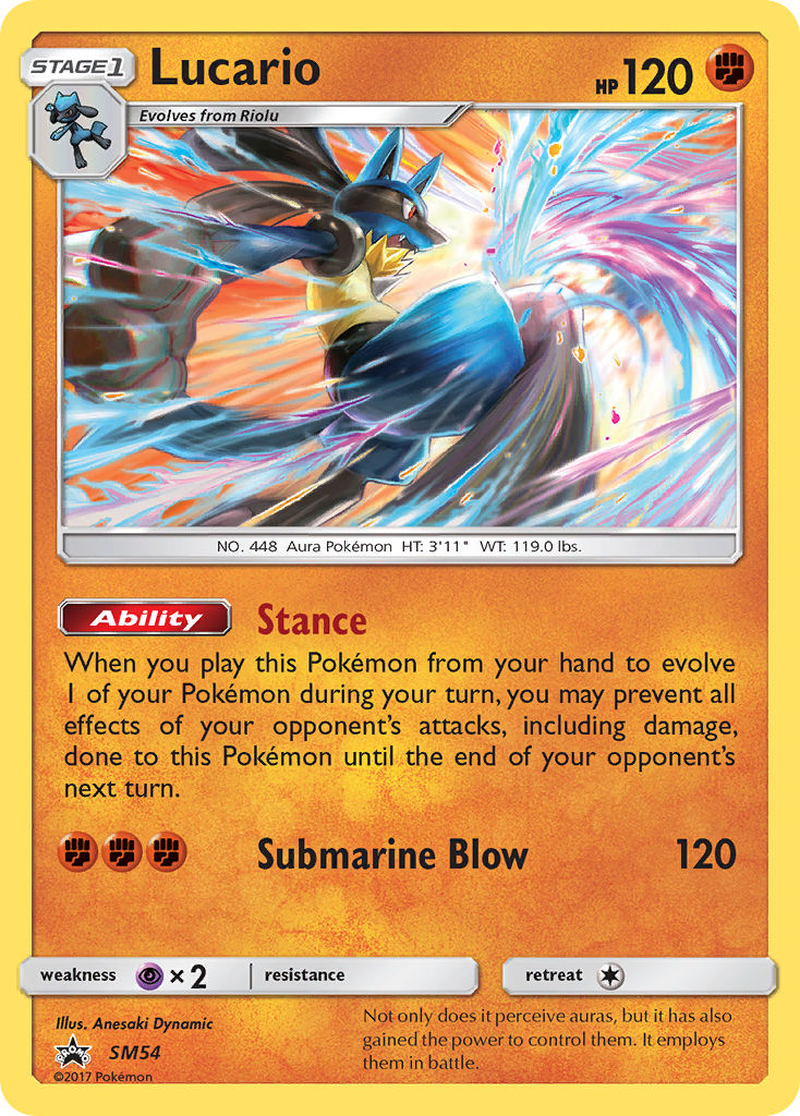 Lucario (SM54) [Sun & Moon: Black Star Promos] | Card Citadel