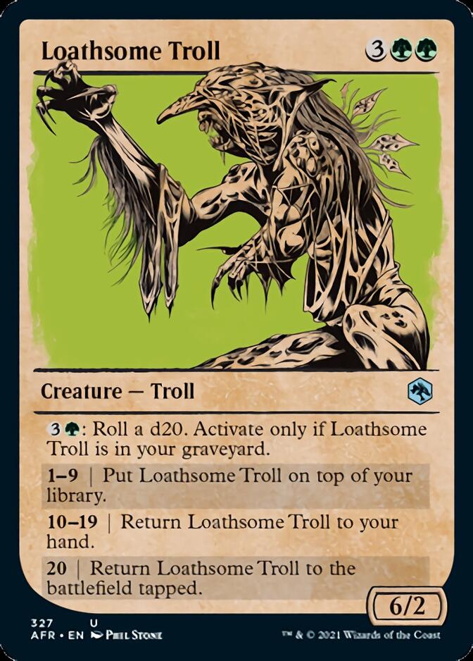 Loathsome Troll (Showcase) [Dungeons & Dragons: Adventures in the Forgotten Realms] | Card Citadel