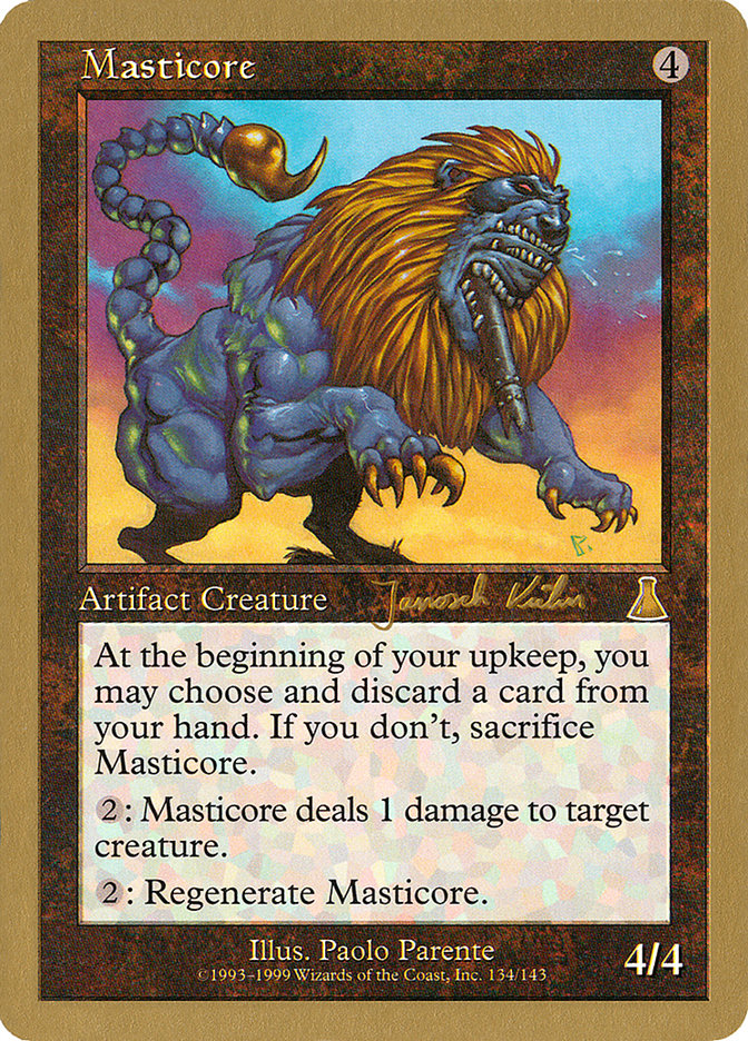 Masticore (Janosch Kuhn) [World Championship Decks 2000] | Card Citadel