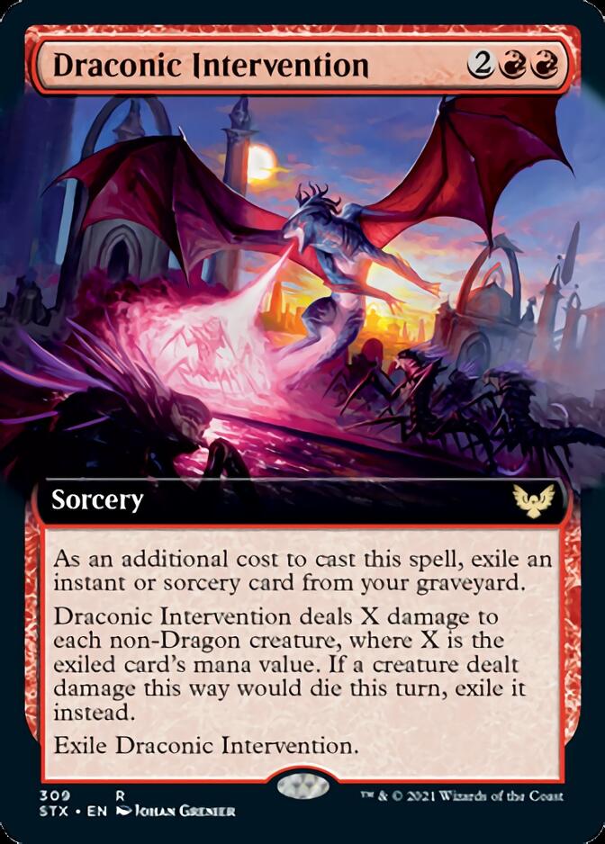 Draconic Intervention (Extended) [Strixhaven: School of Mages] | Card Citadel