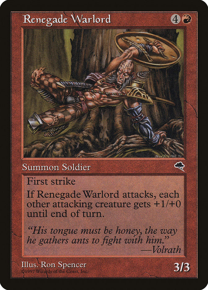 Renegade Warlord [Tempest] | Card Citadel