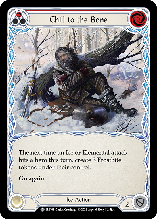 Chill to the Bone (Red) [ELE163] (Tales of Aria)  1st Edition Normal | Card Citadel