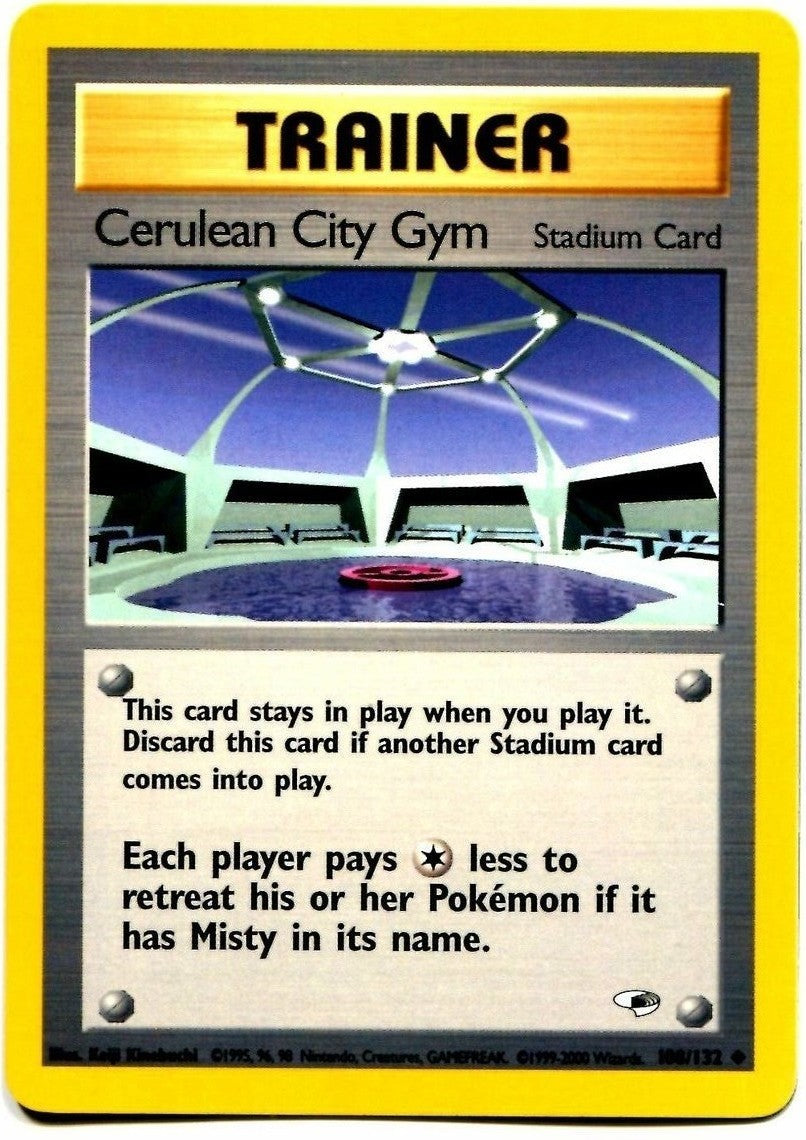 Cerulean City Gym (108/132) [Gym Heroes Unlimited] | Card Citadel