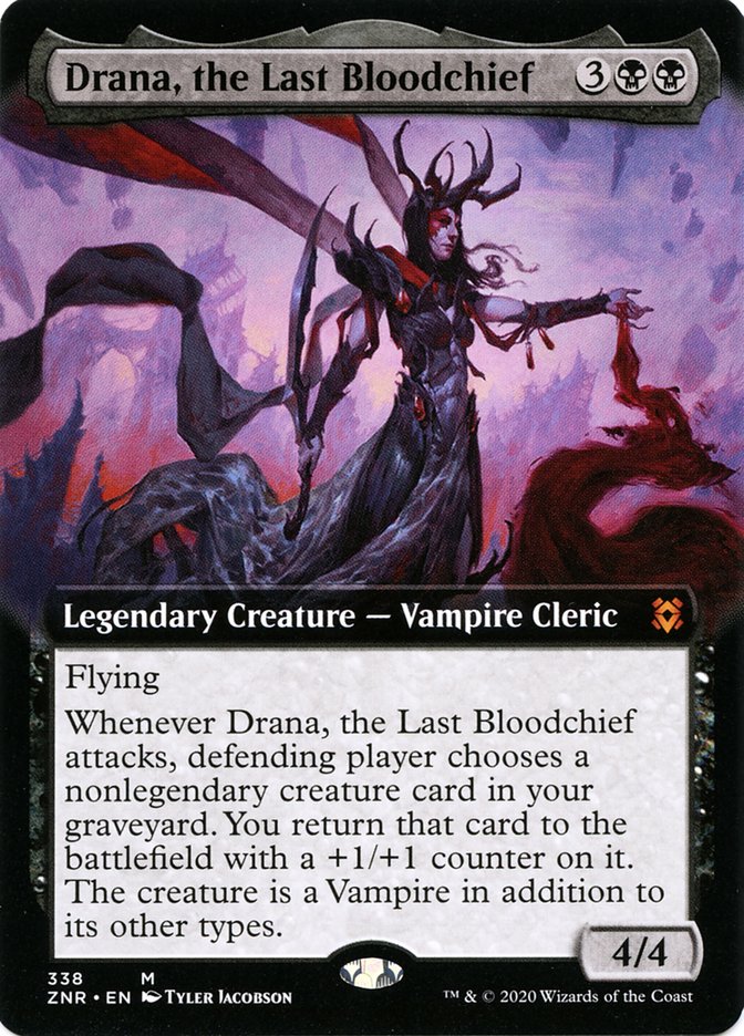 Drana, the Last Bloodchief (Extended Art) [Zendikar Rising] | Card Citadel