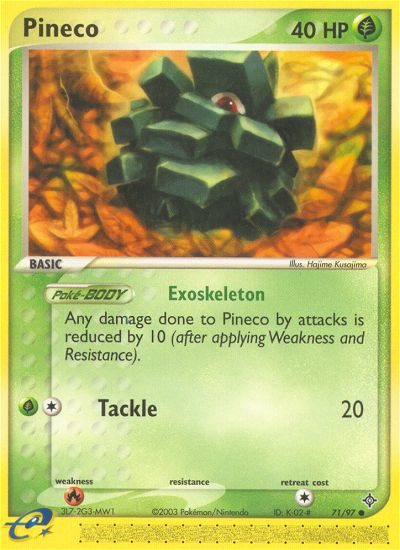 Pineco (71/97) [EX: Dragon] | Card Citadel